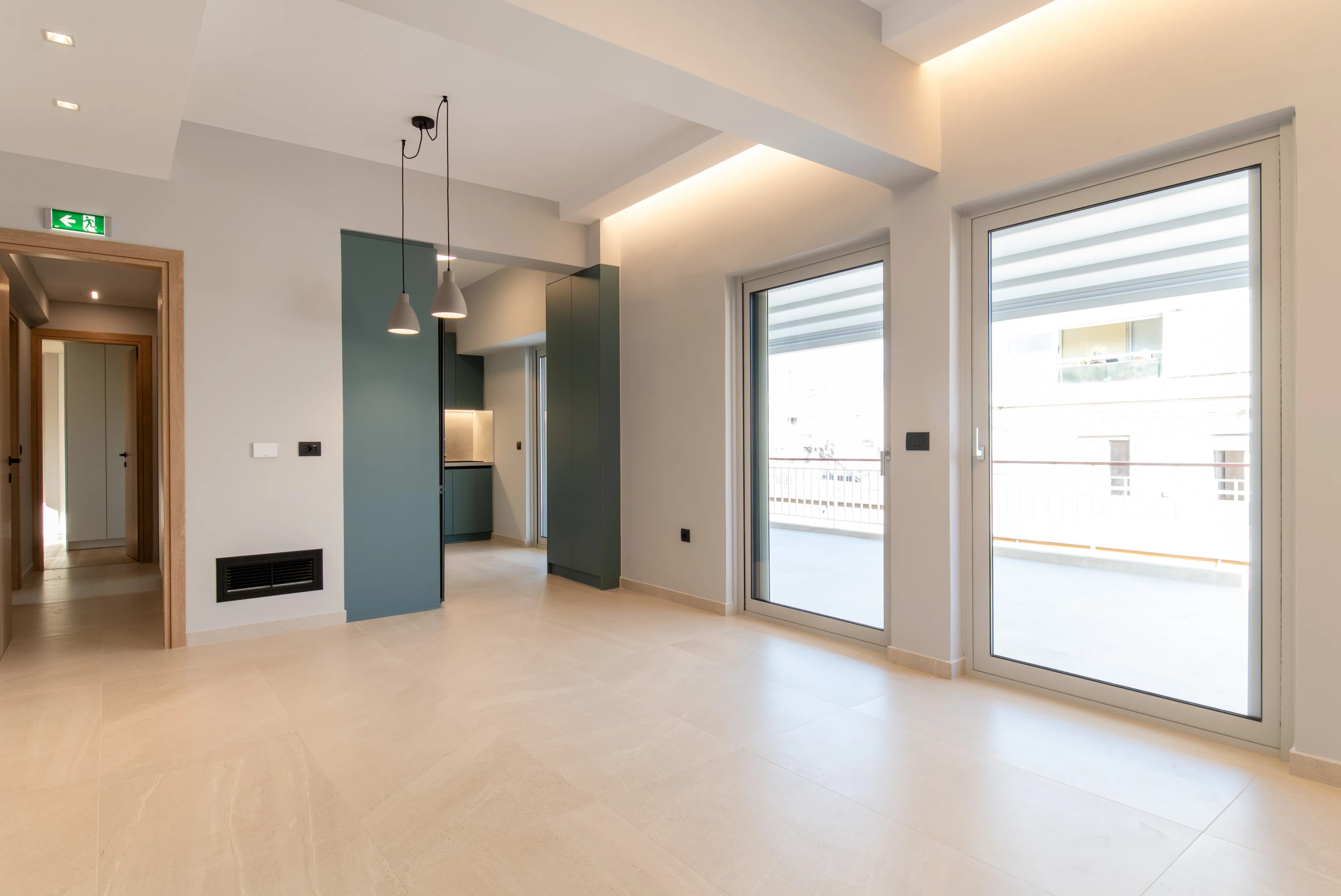 2-bedroom penthouse rental with private terrace and abundant natural light in central Kallithea, Athens